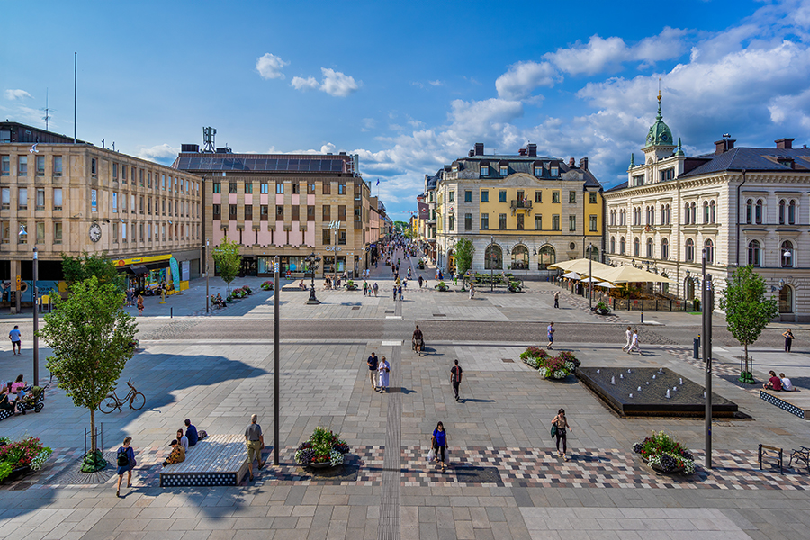 Stora torget i Uppsala – torget där Studio 2 ligger